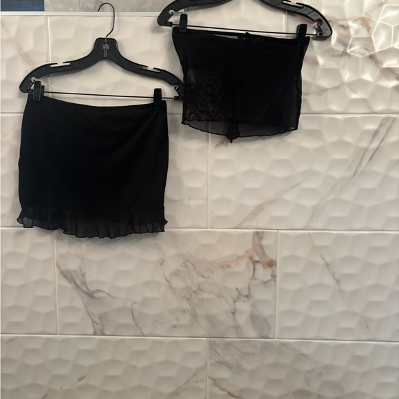 EDIKTED Black Ruffled Two-Piece Set - Picture 2 of 3